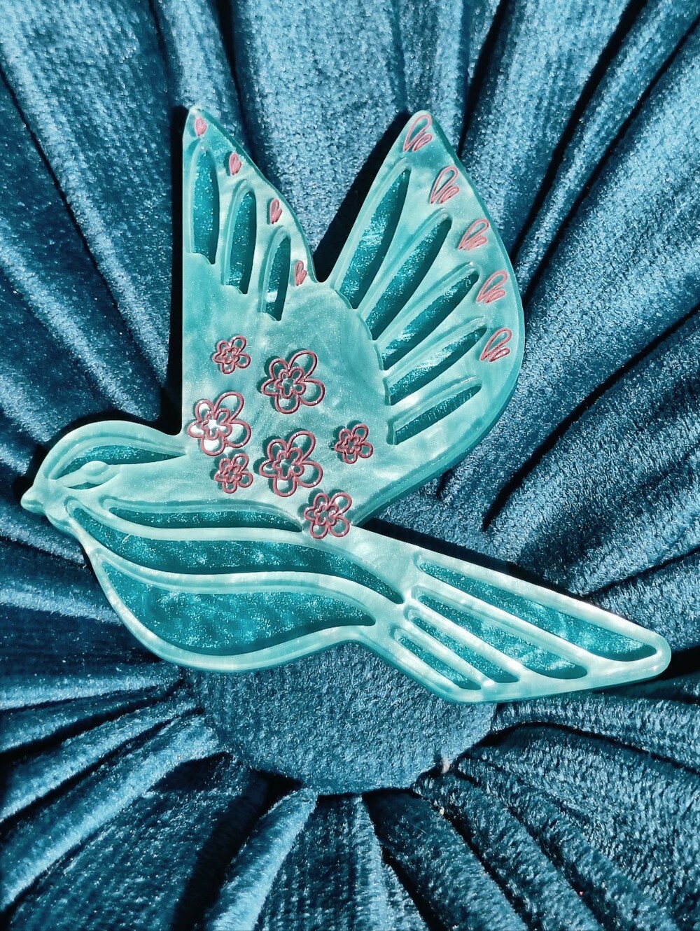 Vogel Hoffnung" (Bird of Hope) Brooch produced by Schmuck-Nixe